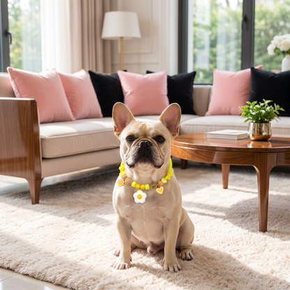 Cute collar with insect repellent for dogs