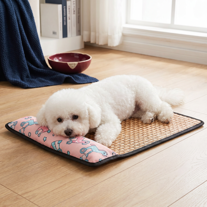 Breathable Rattan Dog Cooling Mat
