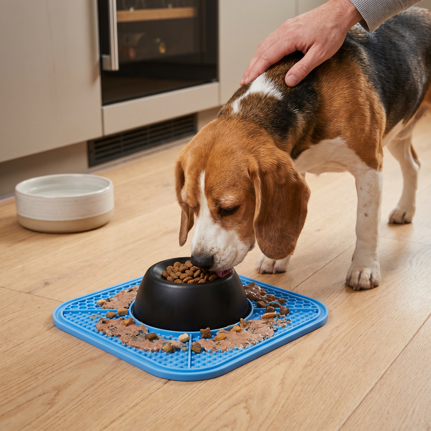2in1 Slow Feeder Dog Bowl with Lick Mat