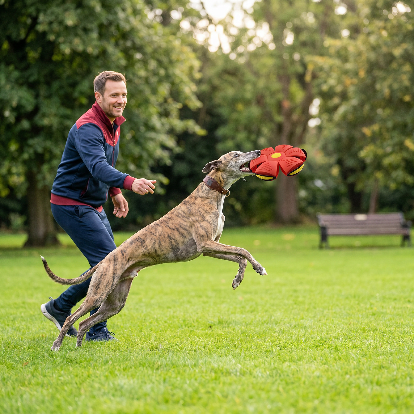 Interactive Flying Fetch Dog Ball