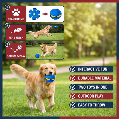 Interactive Flying Fetch Dog Ball