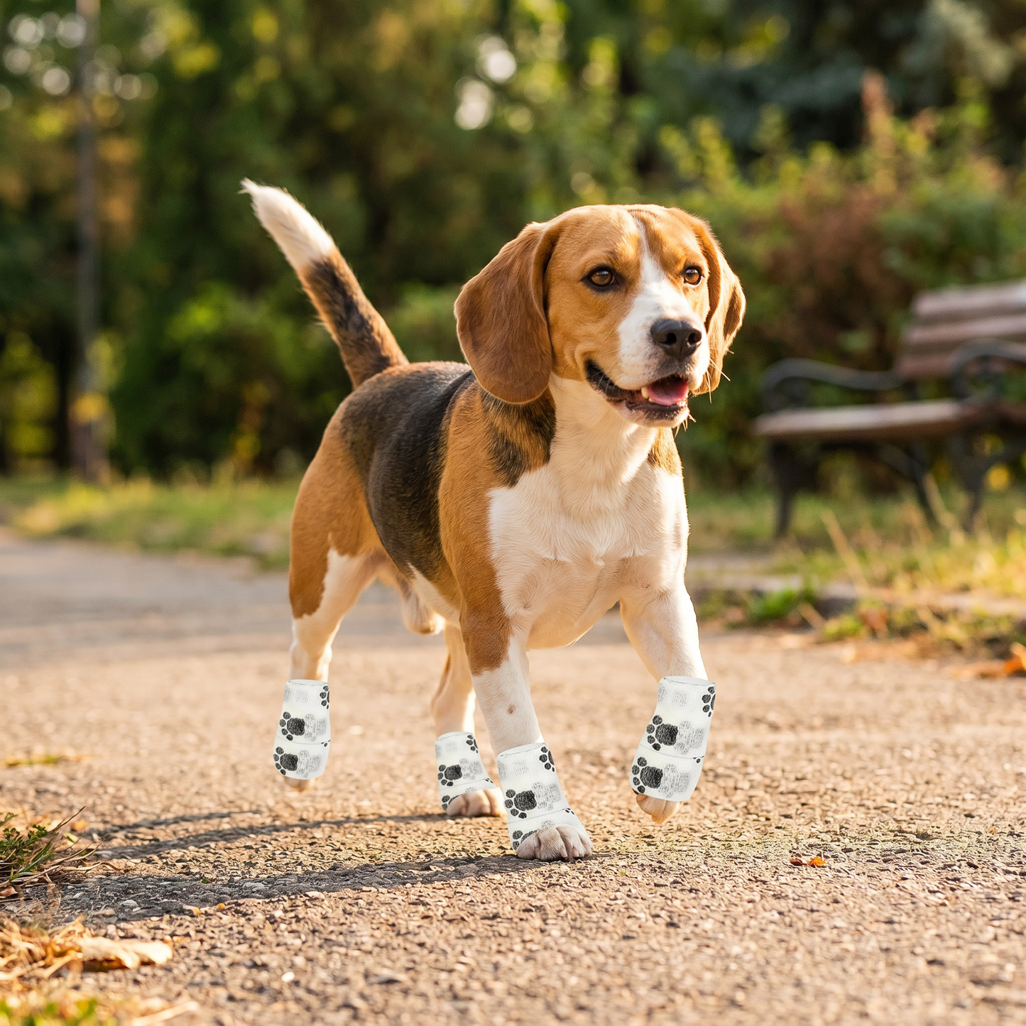 Self-Adhesive Pet Bandage Wrap for Hot Pavement & Snow Protection