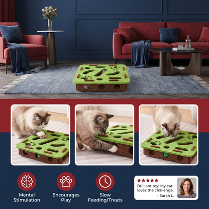 Interactive Cat Puzzle Felt Box Toy