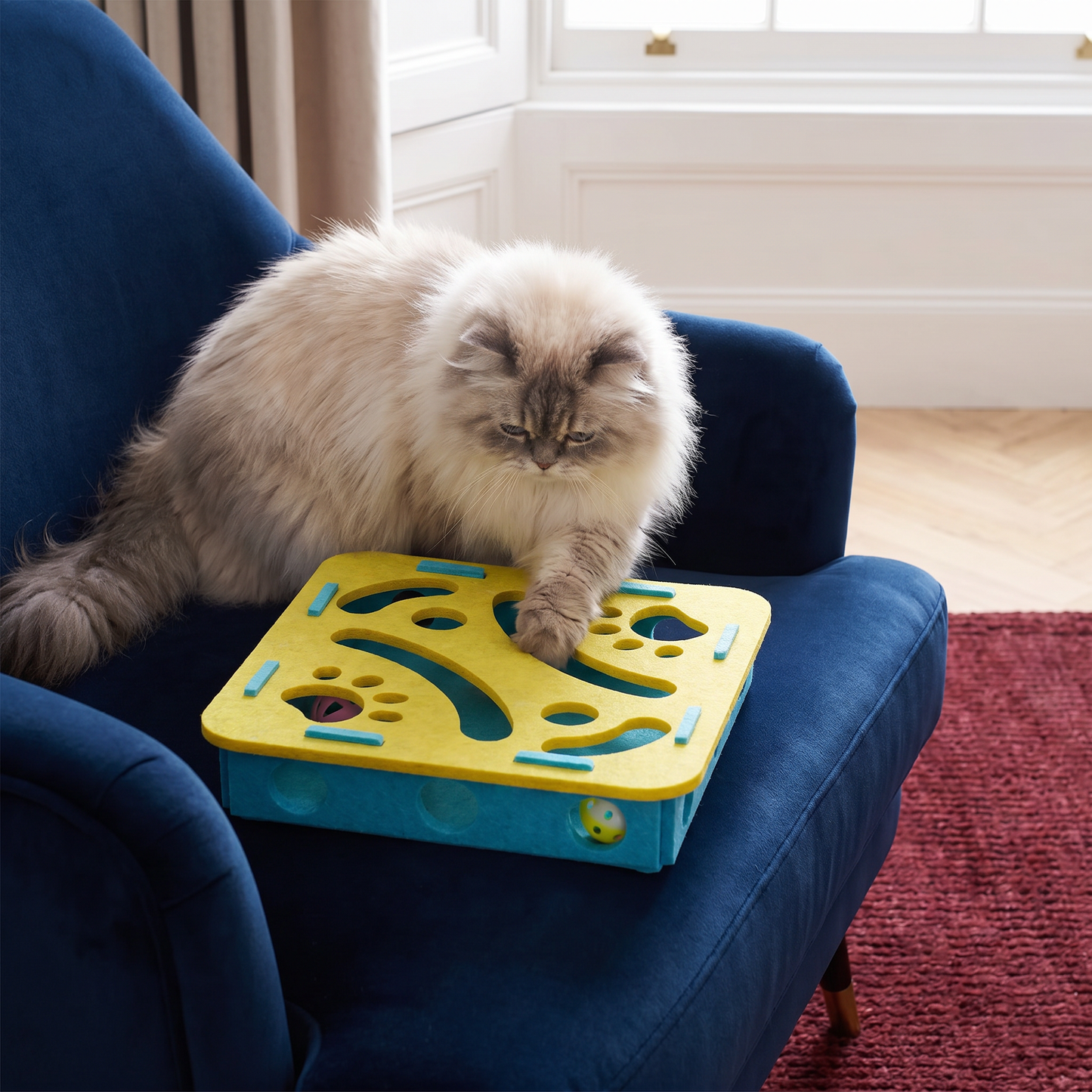 Interactive Cat Puzzle Felt Box Toy