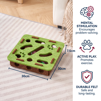 Interactive Cat Puzzle Felt Box Toy