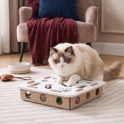 Interactive Cat Puzzle Felt Box Toy