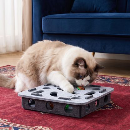 Interactive Cat Puzzle Felt Box Toy