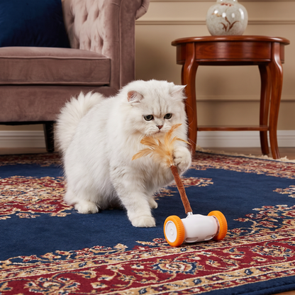 Self-Moving Feather Cat Teaser Toy