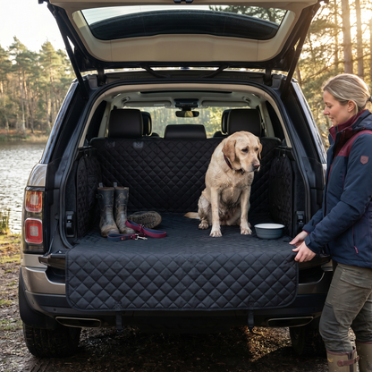Waterproof SUV Dog Cargo Liner with Bumper Flap