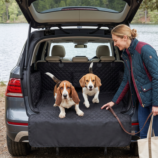 Waterproof SUV Dog Cargo Liner with Bumper Flap