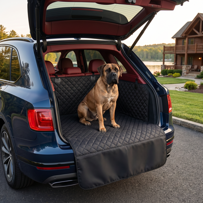 Waterproof SUV Dog Cargo Liner with Bumper Flap