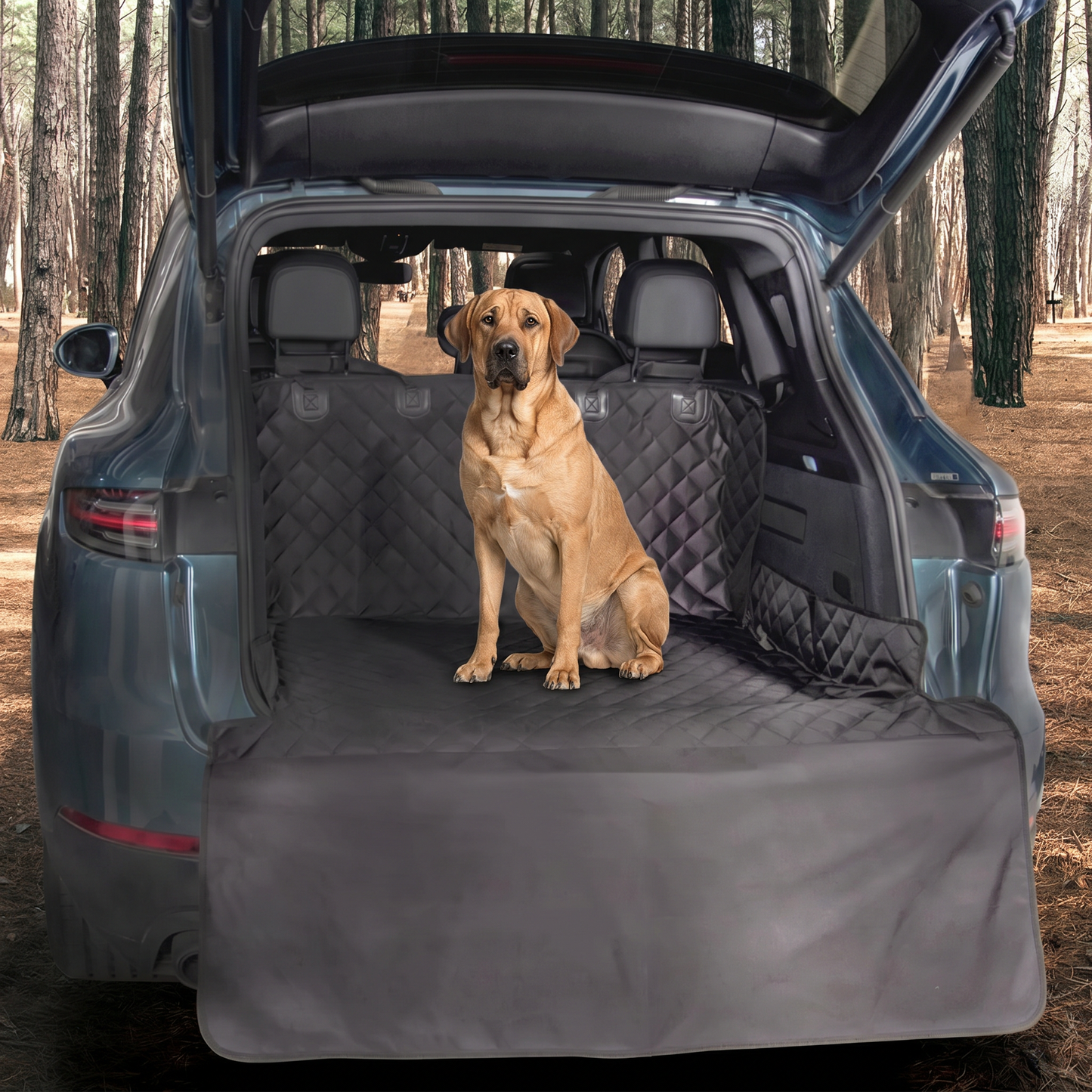 Waterproof SUV Dog Cargo Liner with Bumper Flap