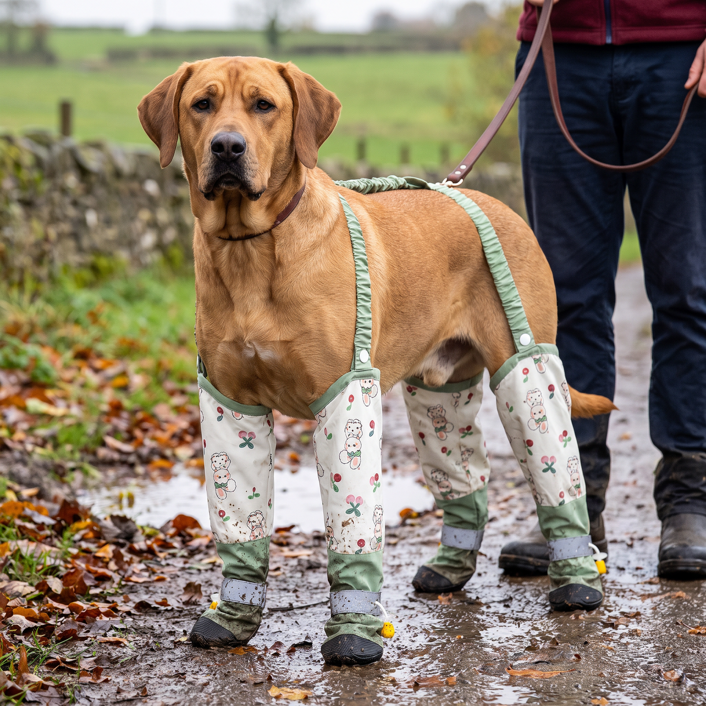 Waterproof Dog Leg Cover Suit for Clean and Protected Outdoor Walks