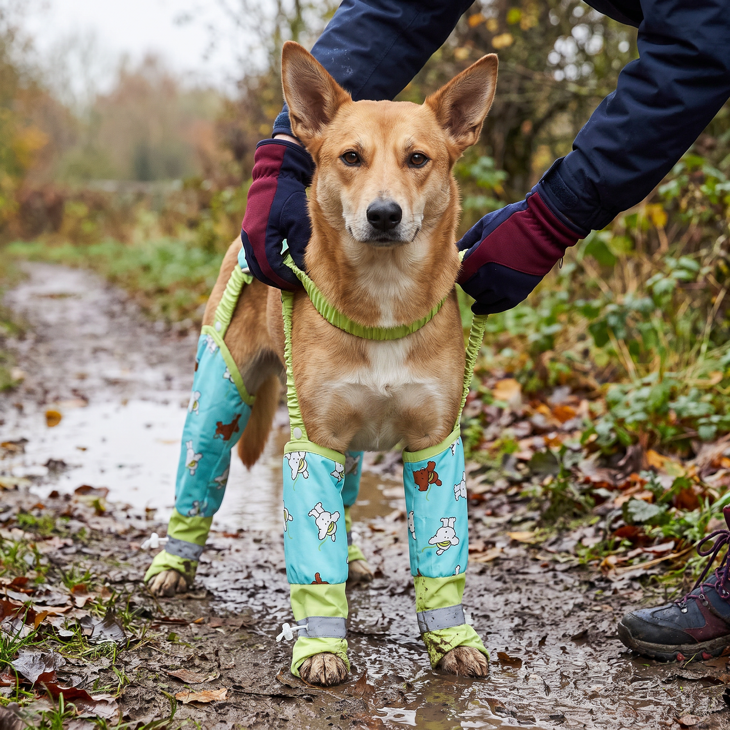 Waterproof Dog Leg Cover Suit for Clean and Protected Outdoor Walks
