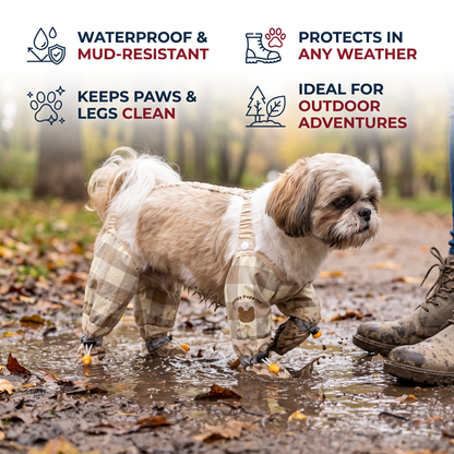 Waterproof Dog Leg Cover Suit for Clean and Protected Outdoor Walks