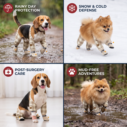 Waterproof Dog Leg Cover Suit for Clean and Protected Outdoor Walks