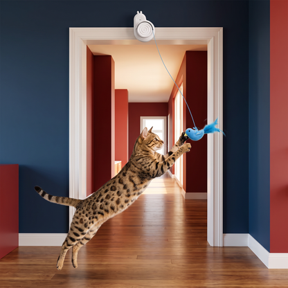 Automatic Flying Bird Cat Toy – Rechargeable Interactive Hanging Teaser