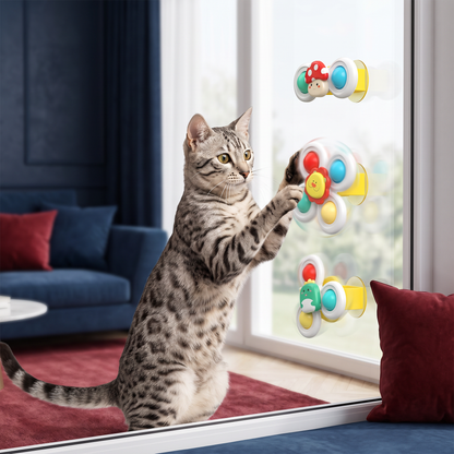 Interactive Cat Spinning Toys - Set of 3