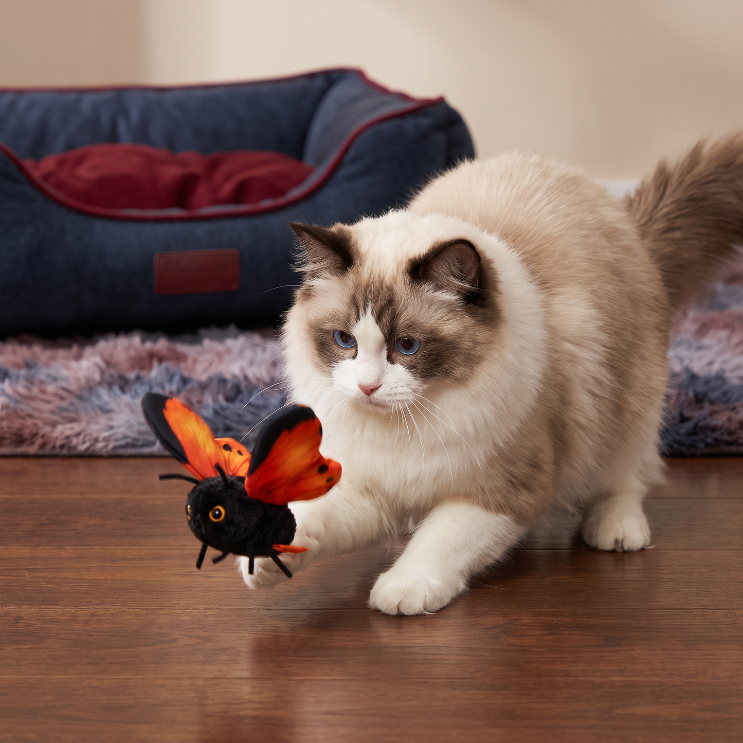 Interactive Flutter Butterfly Cat Toy – Automatic Flying Teaser
