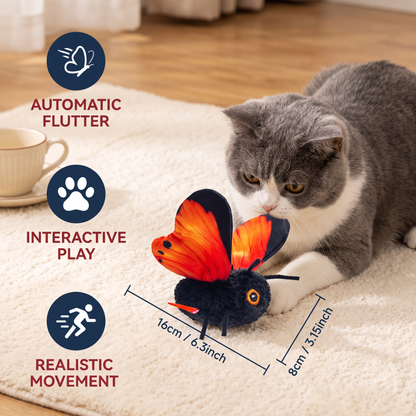 Interactive Flutter Butterfly Cat Toy – Automatic Flying Teaser