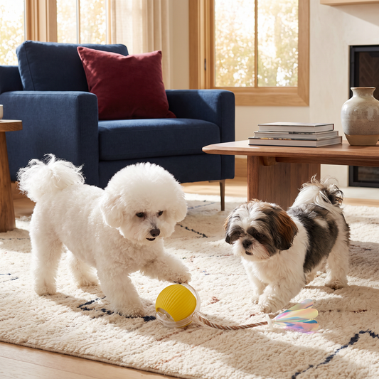 Upgraded Smart Rolling Dog Ball – Durable Interactive Toy with Mesh Tail