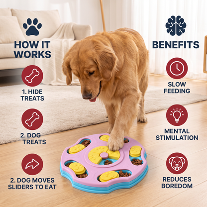 Interactive food puzzle for dogs