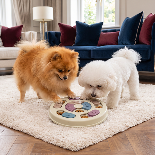 Interactive food puzzle for dogs
