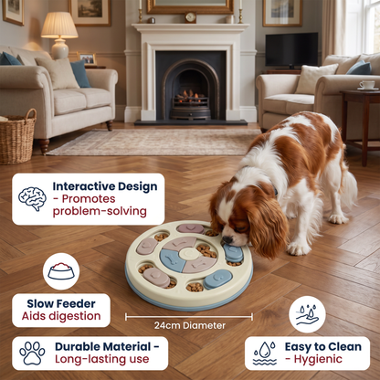 Interactive food puzzle for dogs
