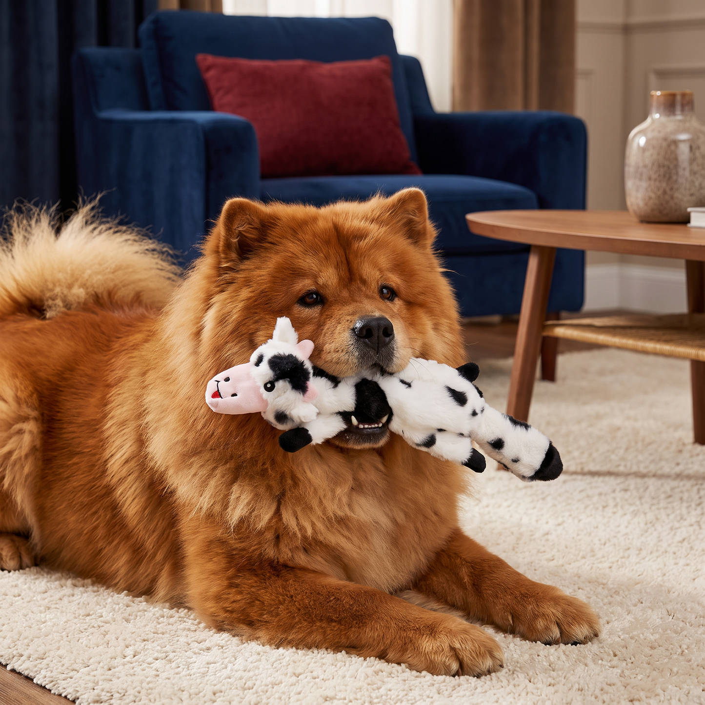 Durable Stuffing-Free Crinkle Squeaky Dog Toy