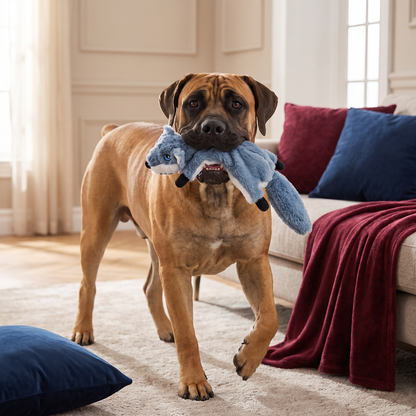 Durable Stuffing-Free Crinkle Squeaky Dog Toy