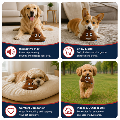 Farting Plush Dog Toy with 7 Funny Sounds