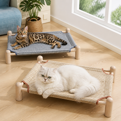 Wear-resistant detachable and durable cat pet sleeping bed with cat scratching board