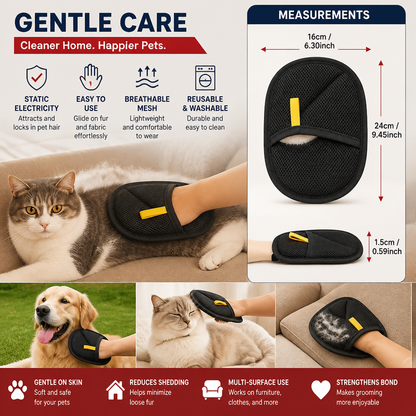 Practical pet hair removal glove