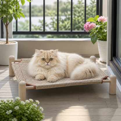 Wear-resistant detachable and durable cat pet sleeping bed with cat scratching board
