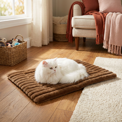 Self-Warming Pet Mat for Cats & Dogs – Quiet, Non-Slip & Electricity-Free