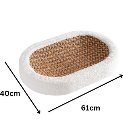 Premium Cat Bed With Scratching Plate
