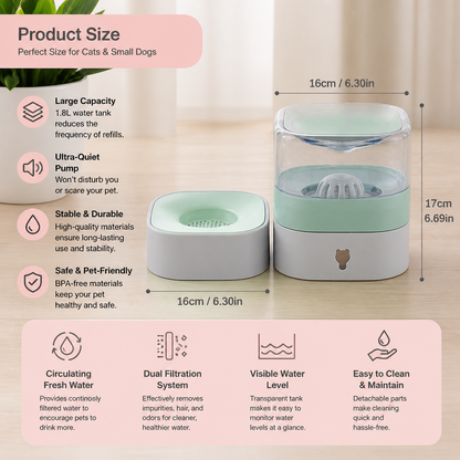 Automatic portable water dispenser for cats