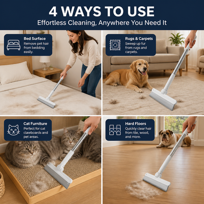 Silicone Pet Hair Remover Broom