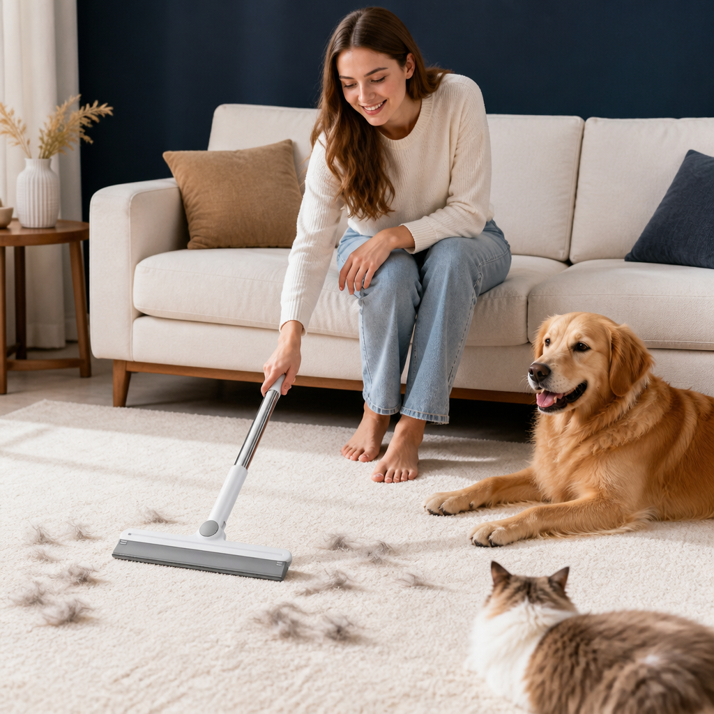 Silicone Pet Hair Remover Broom