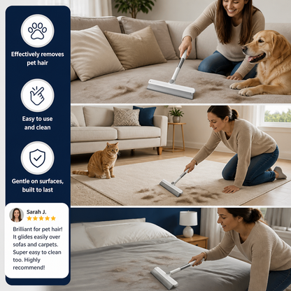 Silicone Pet Hair Remover Broom