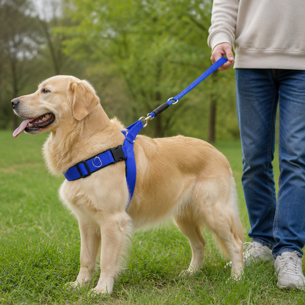 Personalized Reflective No-Pull Dog Harness with Custom Name Patch