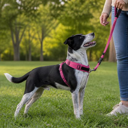 Personalized Reflective No-Pull Dog Harness with Custom Name Patch