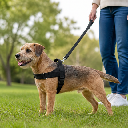 Personalized Reflective No-Pull Dog Harness with Custom Name Patch