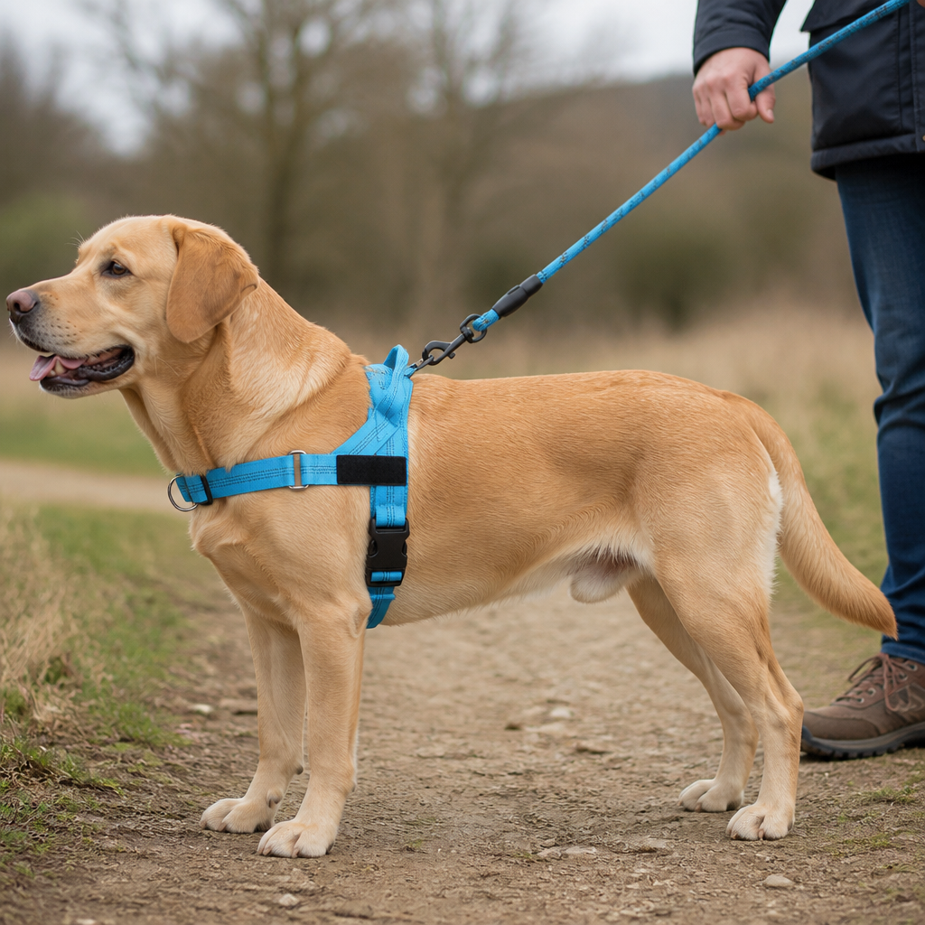 Personalized Reflective No-Pull Dog Harness with Custom Name Patch