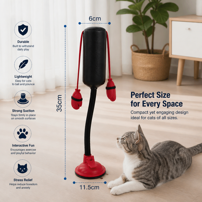 Durable Interactive Cat Boxing Toy with Punching Bag