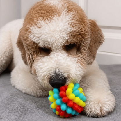 Colourful Bumpy Dog Chew Ball