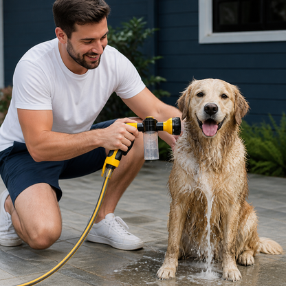 Pet Shower Sprayer with Gentle Water Flow for Easy Dog Bathing