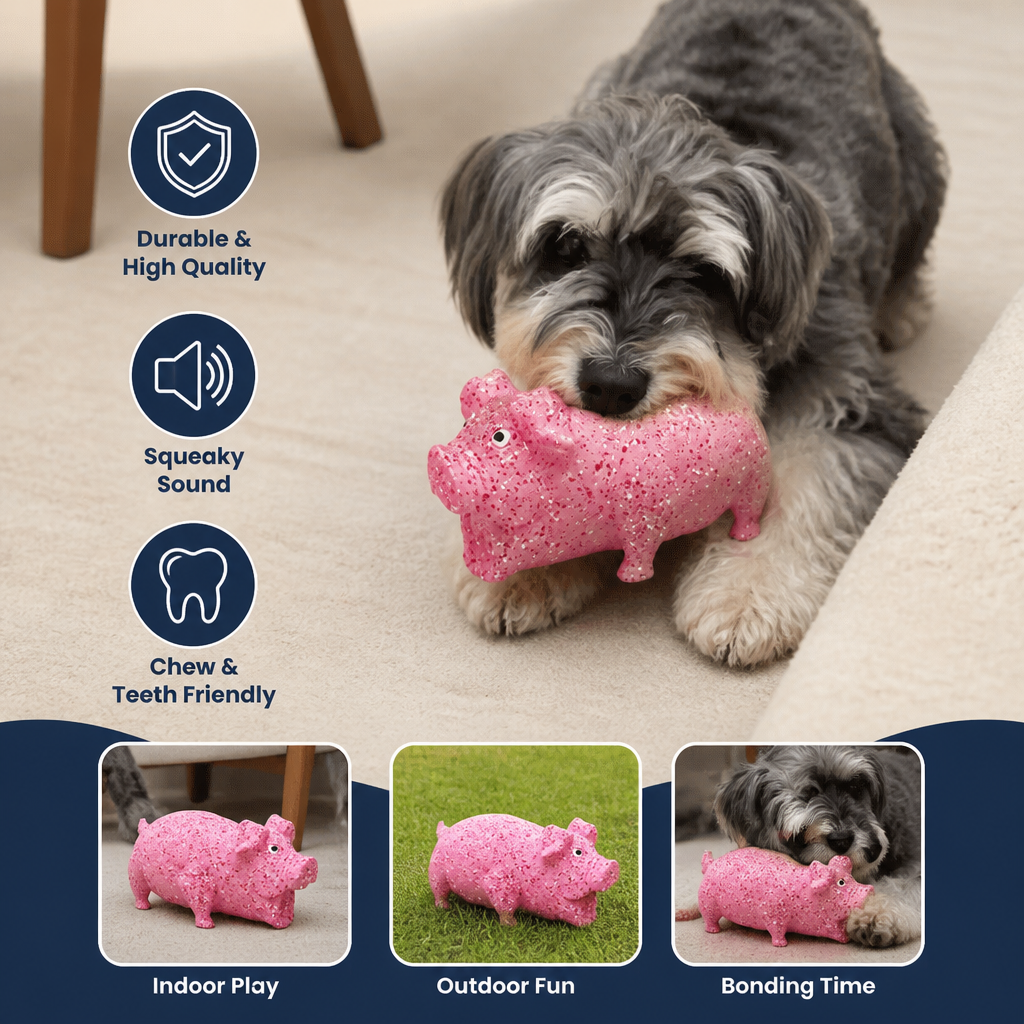 Durable Funny Sound Animal Dog Toy – Durable Latex Squeaky Chew Toy