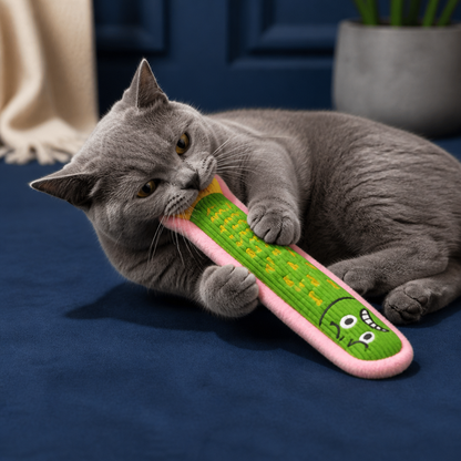 Catnip Crinkle Kicker Toy – Plush Cat Kick & Cuddle Toy