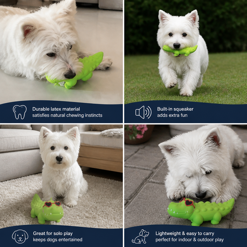 Cute Latex Chew & Squeak Dog Toy